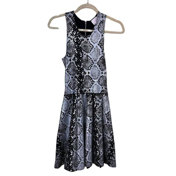 Parker Olida Foiled Python Print Dress Size Small - Picture 3 of 12